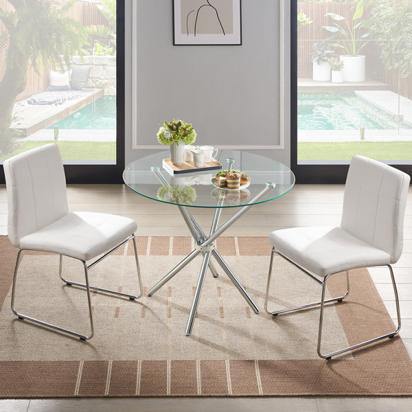 Small glass 2024 bistro table